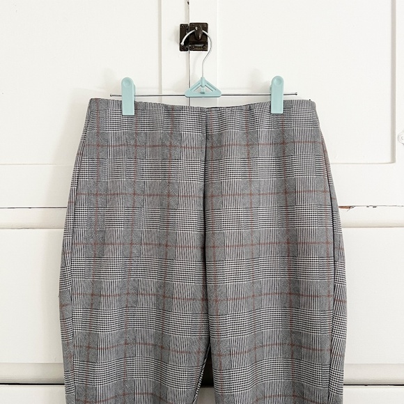 ZARA Plaid Pull-On Leggings/Pants NWT Size Large - Picture 3 of 7